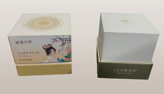 Parfums cosmétiques emballage de soins de la peau personnalisé design haut de gamme de luxe boîte de papier blanc
