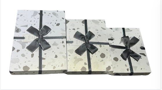 Boîte cadeau à l'or chaud à motifs personnalisés Boîte cadeau à l'arc Jeux de boîte cadeau