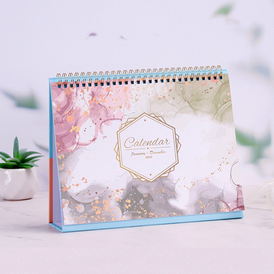 Améliorez votre bureau avec des calendriers de bureau personnalisés de marque professionnelle de 12 x 12 pouces Le cadeau parfait pour l'entreprise