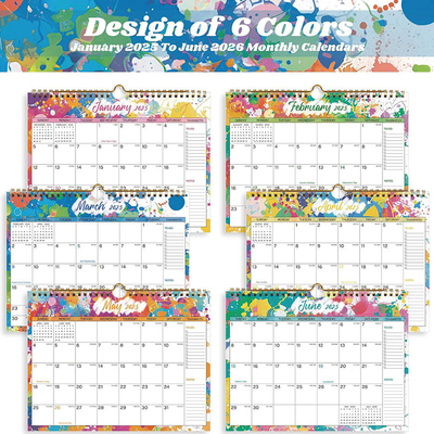 Calendriers de bureau personnalisés de marque commerciale en couleur complète pour la personnalisation et la marque