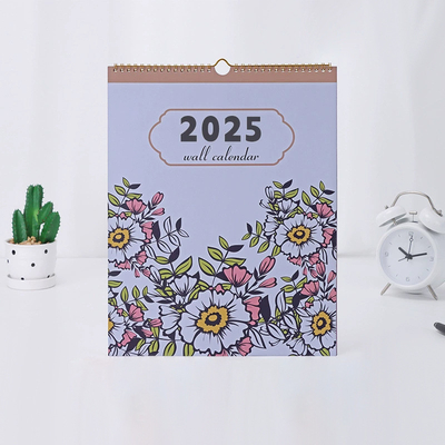 Fin du mois Décembre Calendrier murale personnalisé en design rectangulaire Type de papier brillant