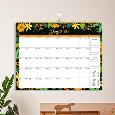 Mise en page personnalisée Impression de calendrier personnalisé Affichage mensuel avec les principales fêtes américaines marquées