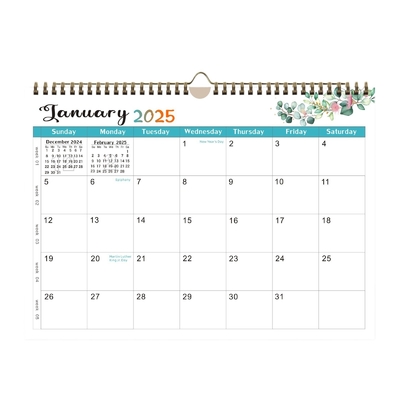 Calendriers muraux personnalisés Gardez votre entreprise organisée et sur la bonne voie Avec les grandes fêtes américaines marquées