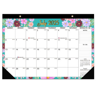 Décembre Fin du mois Calendrier murale personnalisé avec papier brillant et impression en couleurs