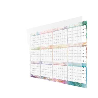 Calendrier murale personnalisé en spirale avec thème de vacances / saisonniers et impression en couleurs