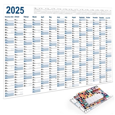 Organisez votre entreprise avec des calendriers muraux personnalisés en papier dans la présentation mensuelle