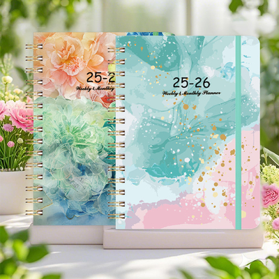 Carnet spirale A5 personnalisé avec carte à grille ou papier bordé