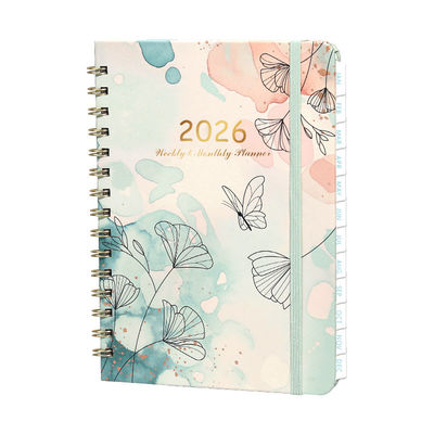 Elastic Band Closure Custom Journal Notebook in 5.8 X 8.3 Inches Size for Customer Requirements