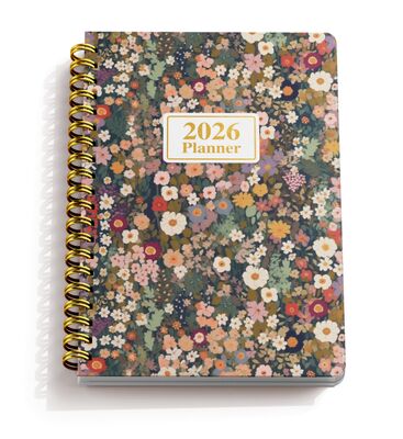 Carnet à spirale rigide gaufré avec couverture personnalisée à votre guise, parfait pour les fournitures professionnelles et de bureau