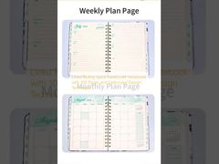 Carnet à couverture rigide en spirale avec 100 pages et technique de conception en relief