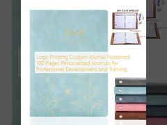 Carnet de journal personnalisé avec impression de logo, 100 pages, pour le développement professionnel et la formation