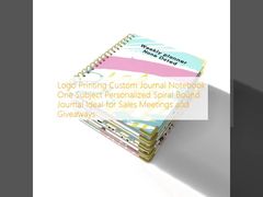 Cahier à spirale noir relié élégant