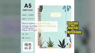 Carnet de notes personnalisé avec pages blanches au design élégant