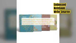 Carnet à spirale en relief pour notes et journalisation