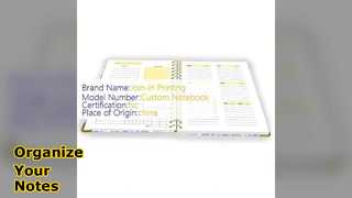 Organisation et stockage du cahier à spirale